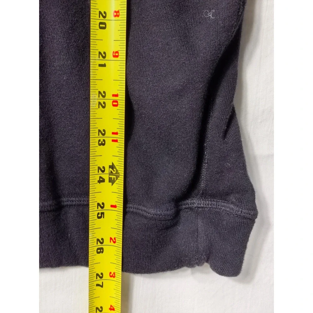 MATE The Label Organic Fleece Black Crewneck Sweatshirt L Pullover Loungewear